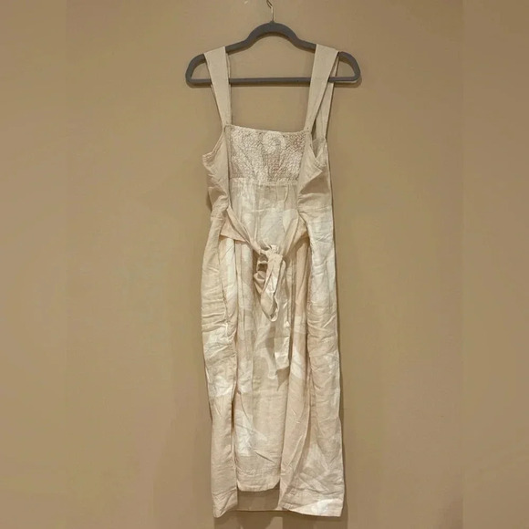 NWT Pilcro Sleeveless Square-Neck Linen Midi Dress - Picture 6 of 7